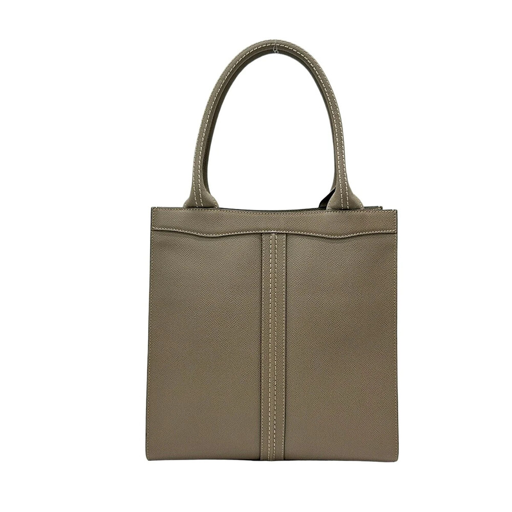 Valextra Small Punch Gray Beige Leather #328663V75B